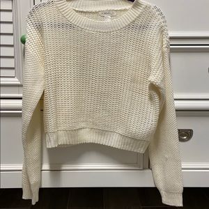 Knitted White Sweater